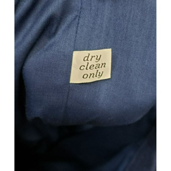 Vintage Pendleton Wool High-Waisted Navy Trousers, Back zip, 29" W, Size 16 - Picture 9 of 9